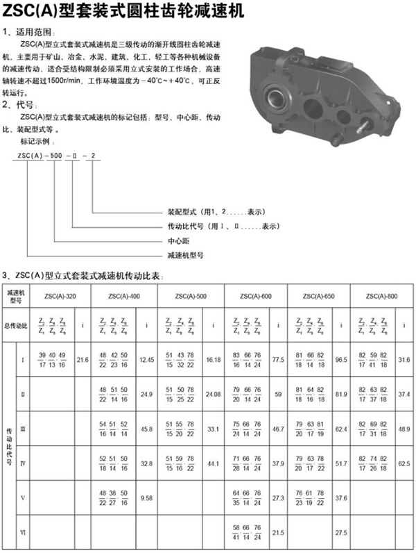 ZSC(A)型套裝式圓柱齒輪減速機52